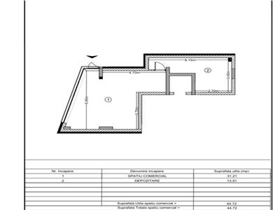Spatiu Comercial de vanzare,45 mp utili,situat in zona centrala!